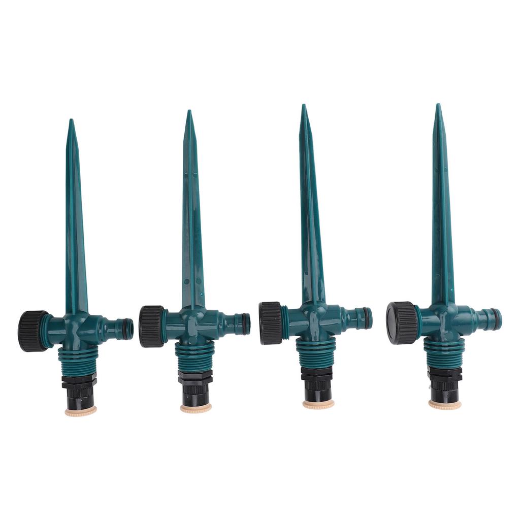 4pcs Garden Sprinklers Professional Efficient 360 Degree Automatic Rotating Lawn Sprinkler for Yard Patio Outdoor Garden