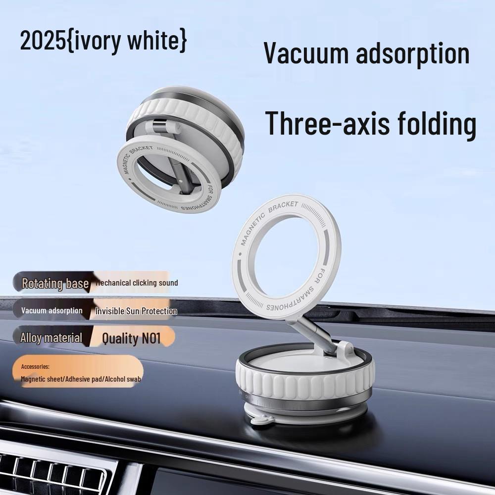 Universal Nano Gel Vacuum Magnetic Car Phone Holder & Desktop Stand for Navigation and Live Broadcasts