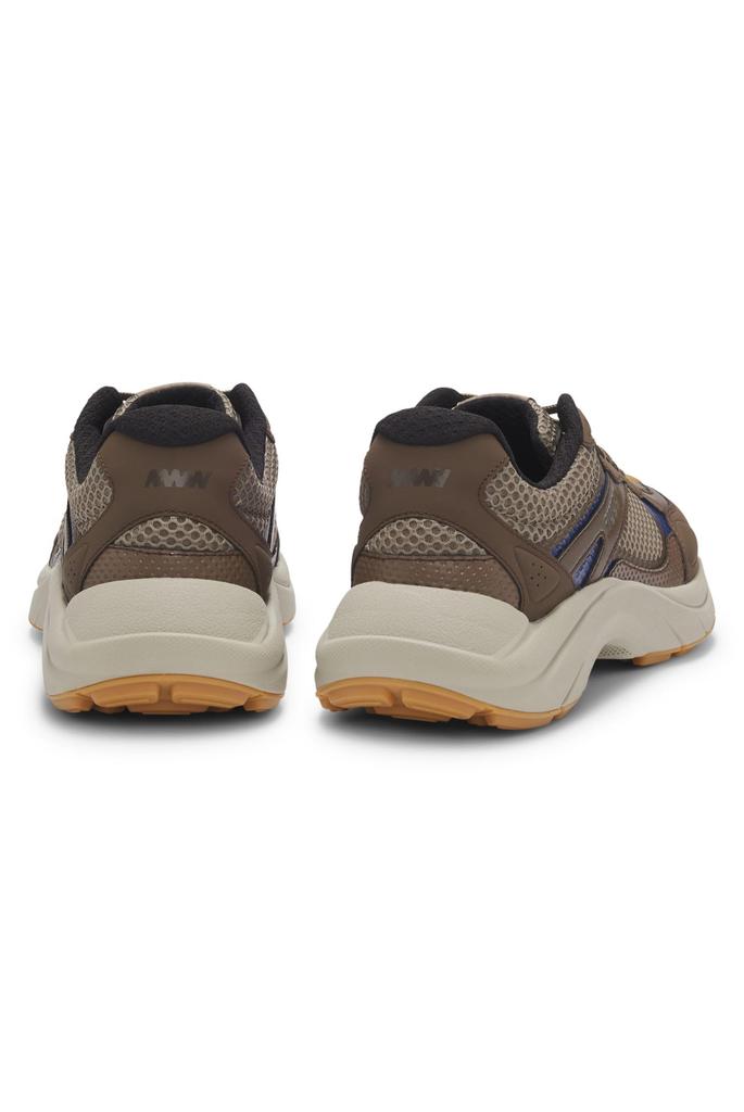 Mesh Faux Leather Size Brown [HUGO] Men's Sneakers, 43,
