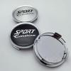 4 pièces 74MM ( Diamètre Intérieur 69MM) Emblème Badge Logo Édition Sport Cache-Moyeux de Roue de Voiture Jantes Moyeu Jante Cache-Moyeux Remplacer Accessoires de Voiture