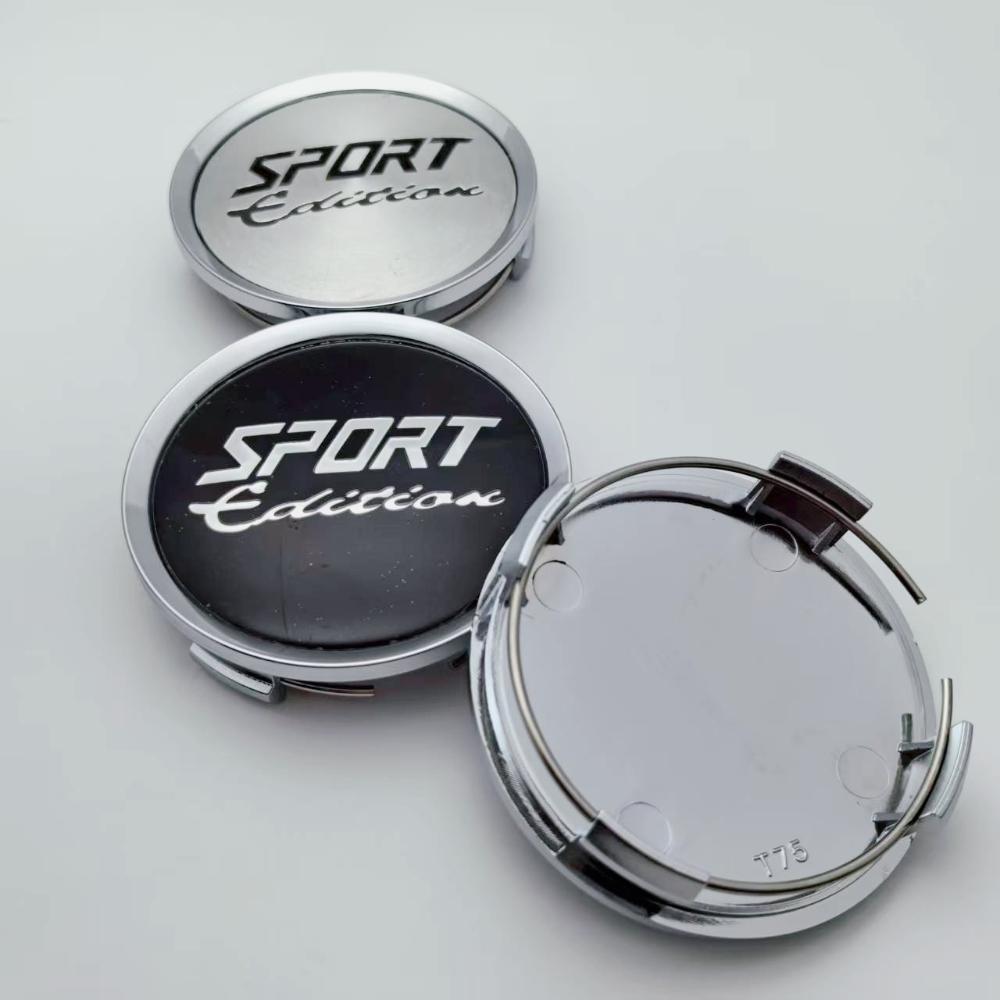 4 pièces 74MM ( Diamètre Intérieur 69MM) Emblème Badge Logo Édition Sport Cache-Moyeux de Roue de Voiture Jantes Moyeu Jante Cache-Moyeux Remplacer Accessoires de Voiture