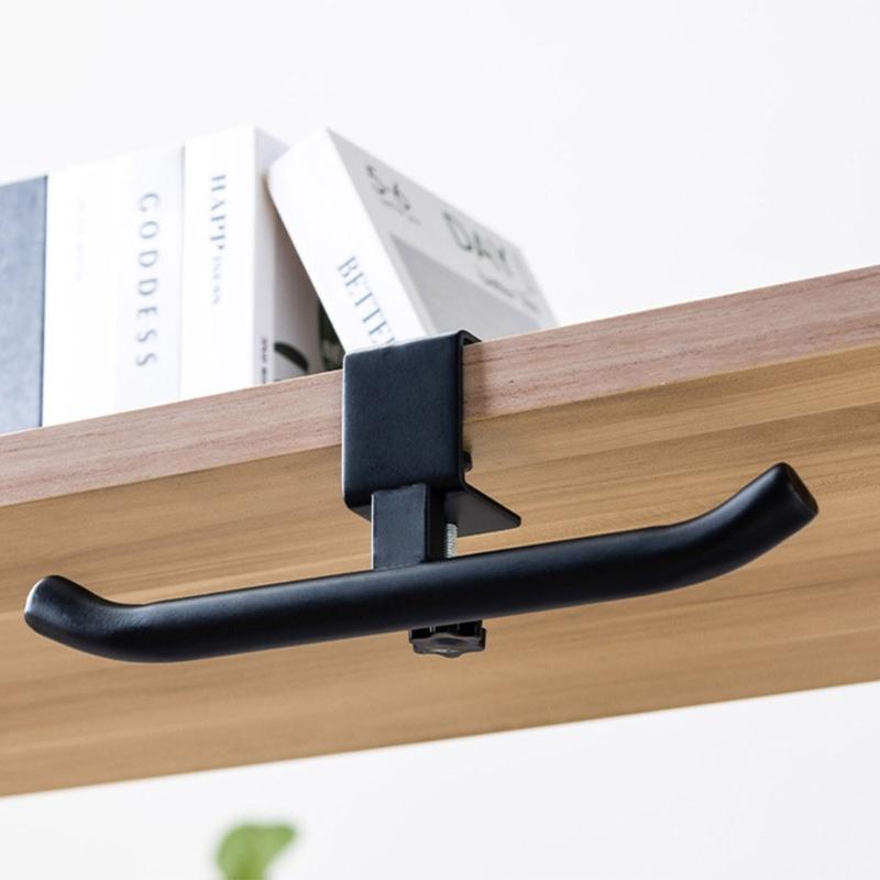 Desk Side Hook For Hanging School Bags Water Bottles And Umbrellas Carbon Steel Construction Easy Installation Hanger