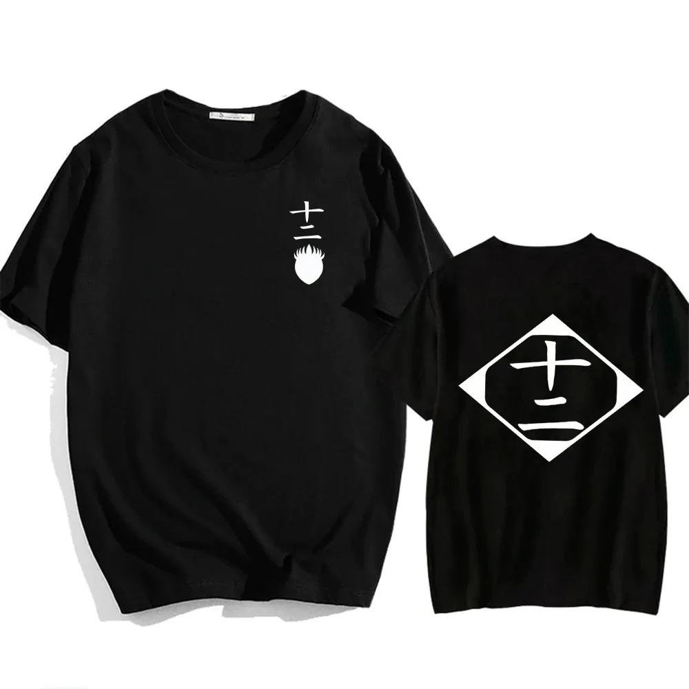 Hot Sale Anime Cotton T-Shirt Bleach Cosplay Shirt Zaraki Kenpachi Unisex Women O-Neck Short Sleeve Tee Fashion Tshirt For Fans