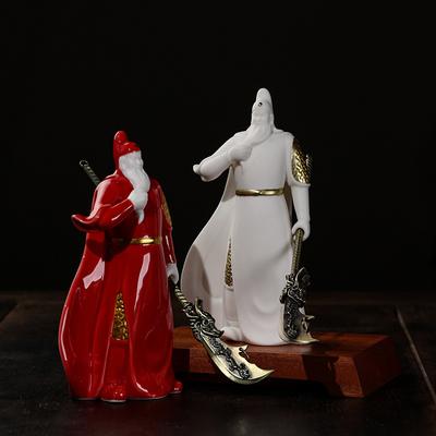Kreative Keramik-Guan-Yu-Ornamente, Statue des Gott des Reichtums und Buddha, Figuren von Guan Yu, Dekorationen