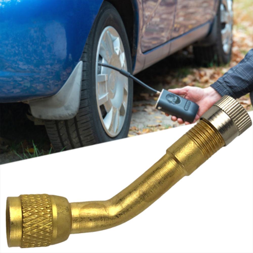 135 ° Tyre Valves Extension Adaptor Anti Corrosion Firm Sealing Angled Valves Extender For Car Motorcycle