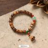 Hua Qinan agarwood wood lotus lotus pod bracelet tiger striped bucket beads niche design men's and women's cultural play bracelet