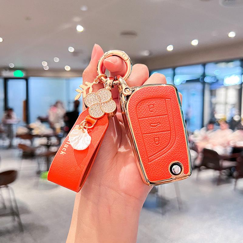 Toyota Key Case Cover for Camry, Corolla, Reiz, Highlander, RAV4, Levin, and Rongfang - Unisex