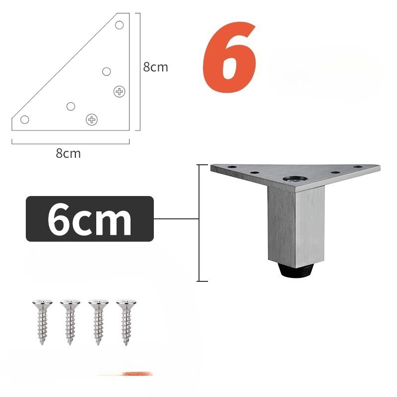 4PCS Hardware Feet Accessories Adjustable Furniture Legs Metal Supporting Foot for Coffee Table Cabinet Chair Sofa Bed Furniture