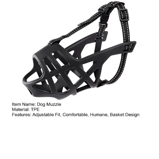 Botniță Coș Botniță Previne Mușcătura Roade Sigură și Umană Capac pentru Gura Câinelui Potrivire Reglabilă pentru Câini Agresivi Antrenament Îngrijire