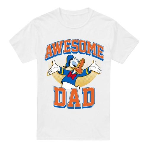 Disney Mens Awesome Dad Donald Duck T-Shirt