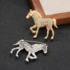 Creative Rhinestone Enamel Brooch Unisex Coat Clothing Lapel Pins Brooches For Party Jewelry Accessories