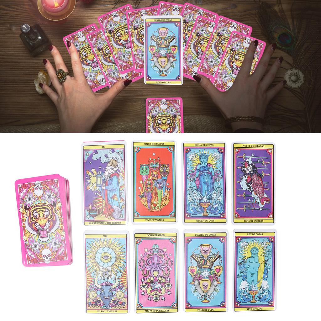 80?Deck Tarot Cards Divination Fate Forecasting English Language Entertainment Board Game