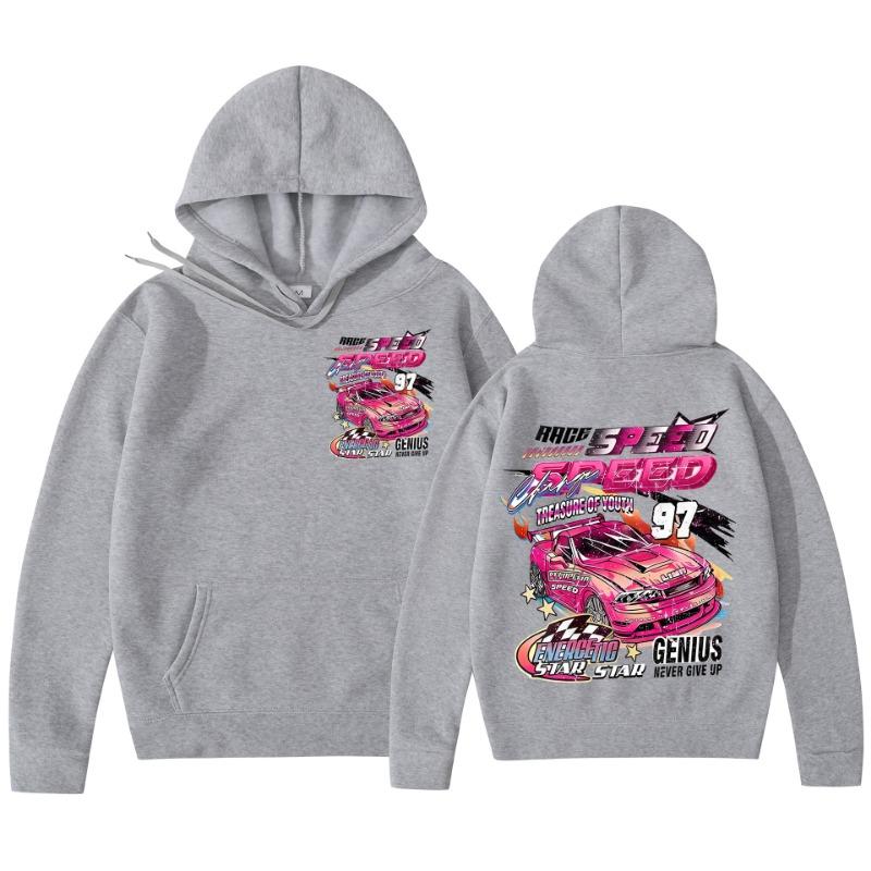 Men Women Autumn Winter Cool Hoodie Car Print Hoody Men Vintage Casual Sweatshirt Long Sleeve Pullovers