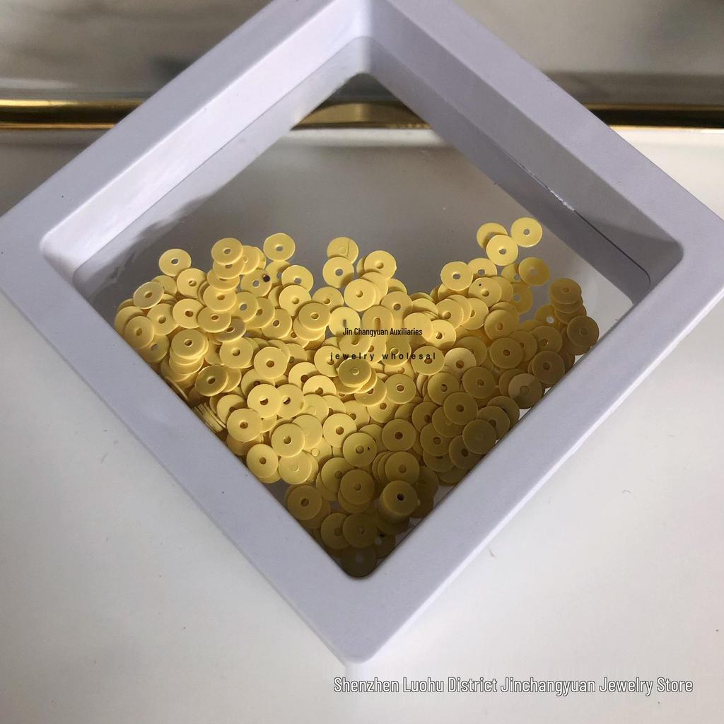 4mm mittelloch bunte Pailletten für DIY-Bastelarbeiten und Bekleidungszubehör