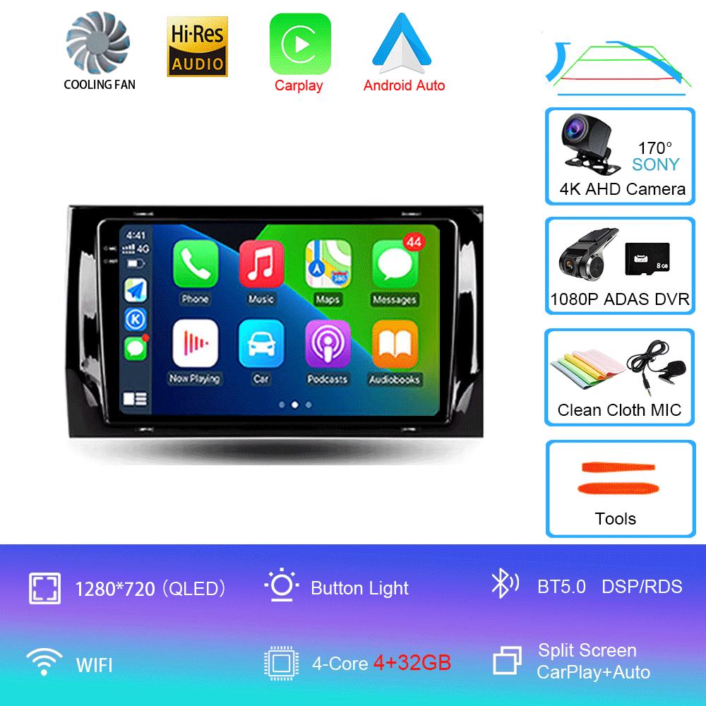Car Radio Android 14 Carplay Auto For Skoda Kodiaq 2016 - 2021 Karoq NU7 2017 - 2021 Multimedia GSP 2Din Video DVD Player Stereo