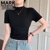 Mark Fairwhale Women's Half-High Collar Slim Fit T-shirt