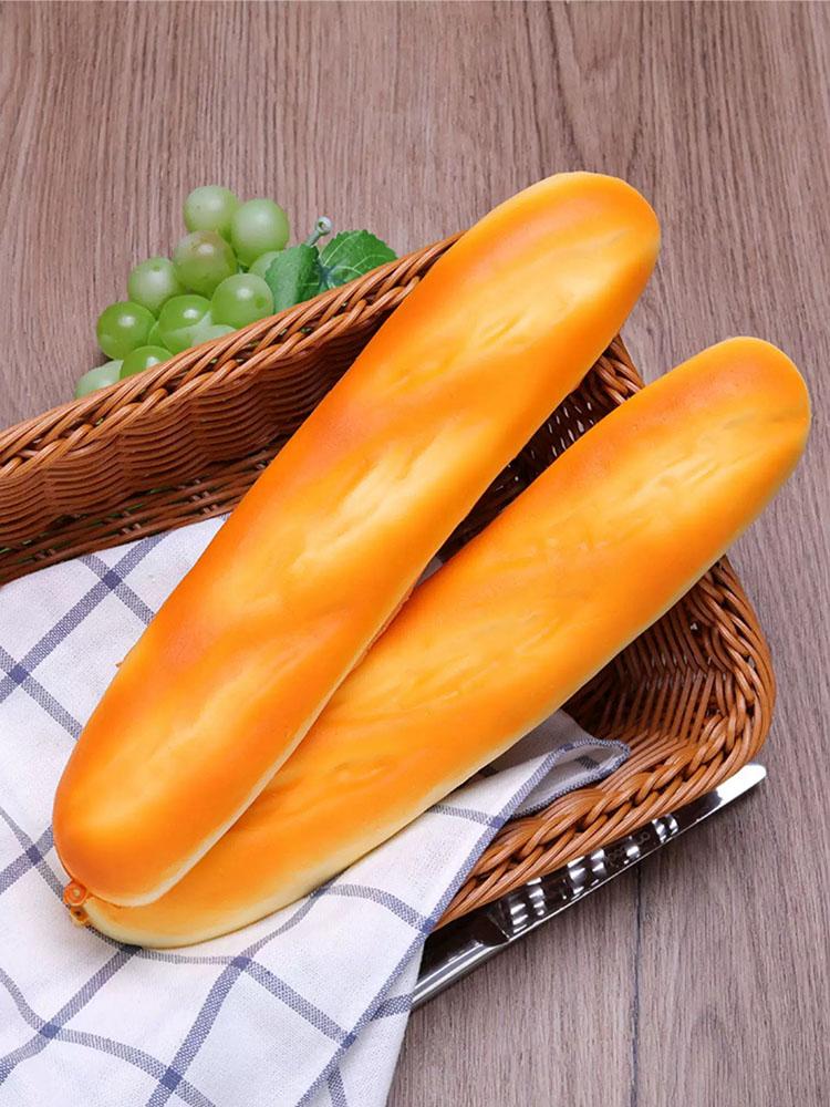 26cm Fake Baguette Simulation Bread Artificial Food Soft Lifelike Long Cake Store Food Model Home Decoration INS Photo Props