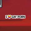 I Love Gay Porn Rainbow Car Stickers Creative LGBT Waterproof Truck Auto Window Bumper Fuel Tank Funny Body Styling Vinyl Decals
