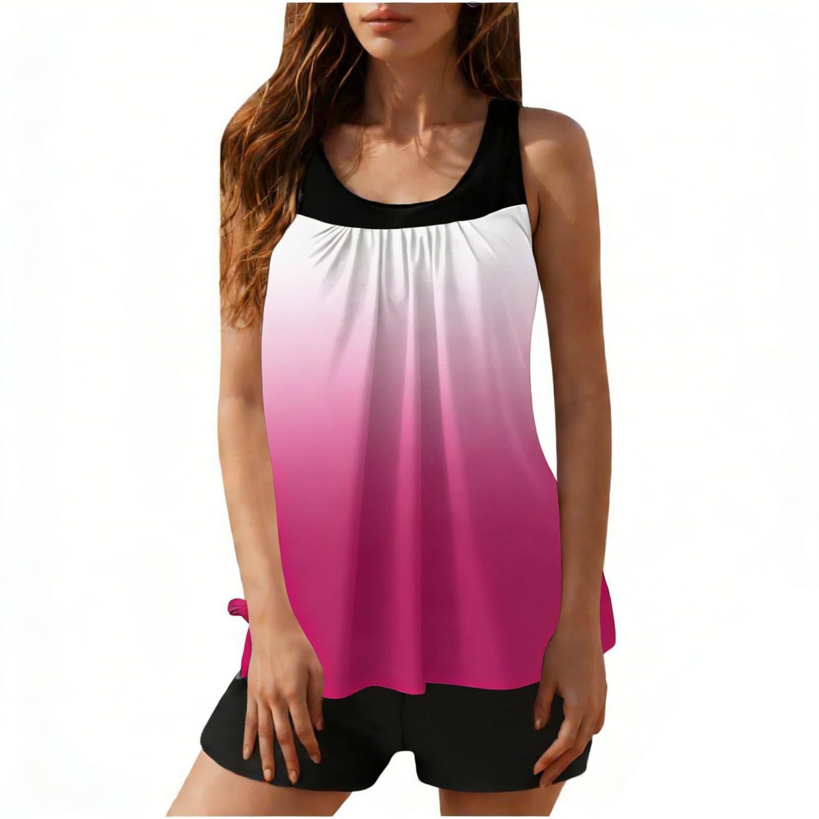 

Sleeveless Tank Top for Women with Floral Print Lightweight Casual Loose Fit Summer Blouse Tunic Shirt for Daily Wear M