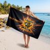 Hull City Individuelles Strandtuch, Personalisierter Namens-Textdruck, Fußball-Logo Weiches Schnelltrocknendes Handtuch Urlaubsgeschenk