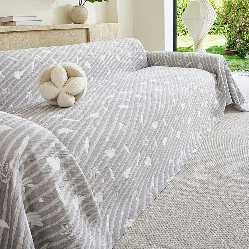 Extra Large Wide Three Layer Air Fiber Blanket Sofa Cover Universal For All Seasons Machine Washable Sofa Slipcover Sofa Protector