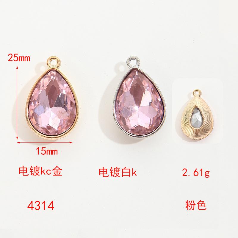 Simple Collarbone Chain Bracelet Alloy Diy Accessories Versatile Handmade Water Drop Pendant Diy Accessories