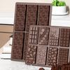 12 Hole Silicone Chocolate Candy Mold DIY Mini Cookie Candy Molds Non-Stick Chocolate Biscuit Mould Household Baking Tools
