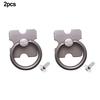 Alloy Furniture Handles Black/silver Single Hole Vintage