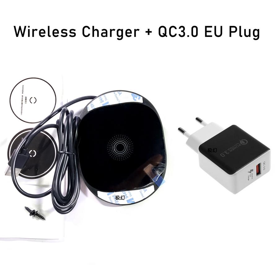 20mm Langstrecken-Wireless-Ladegerät unsichtbarer Marmor Schreibtisch Möbel Tisch versteckte Adsorption Für iPhone XR 11Pro Samsung S10 9