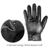 Winter Motorcycle Gloves Sheepskin Leather Waterproof Warm Riding Gloves Men Women Motorcycle Gloves Riding Moto ATV