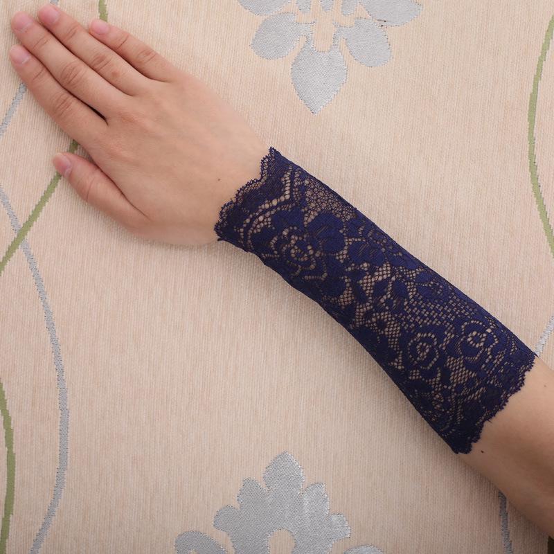 Summer Thin Lace Wrist Support - Women's Breathable Scar Cover Tattoo Sun Protection Gloves