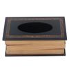 Tissue Holders Wooden Book Tissue Box Rectangular Square Box Paper Napkin Dispenser Painted Novelty Napkin Holder Office Desk