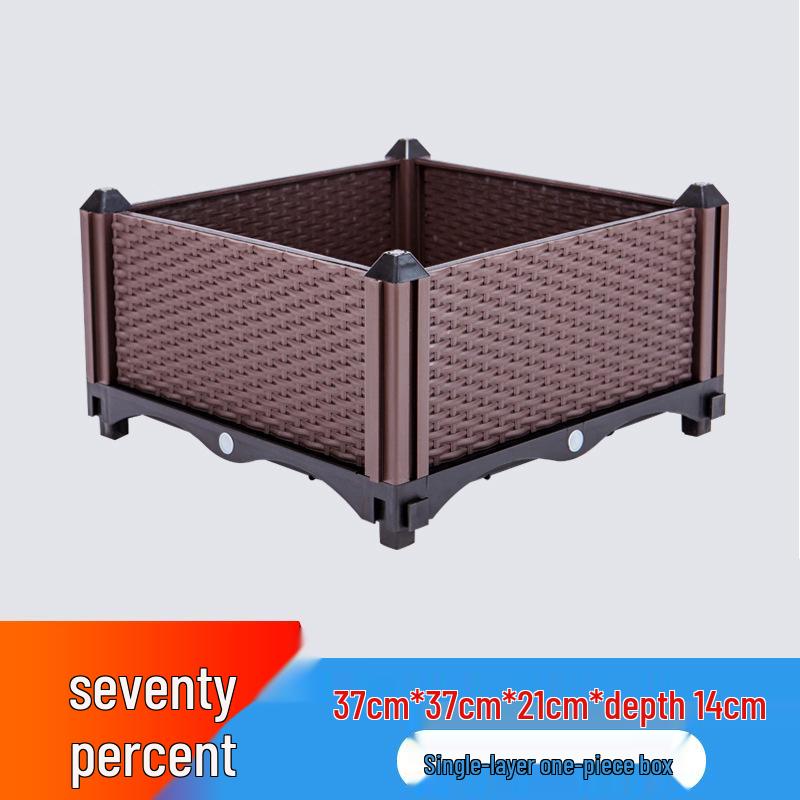 Thickened Plastic Vegetable & Flower Planter Box for Balcony, Indoor, Terrace, or Courtyard