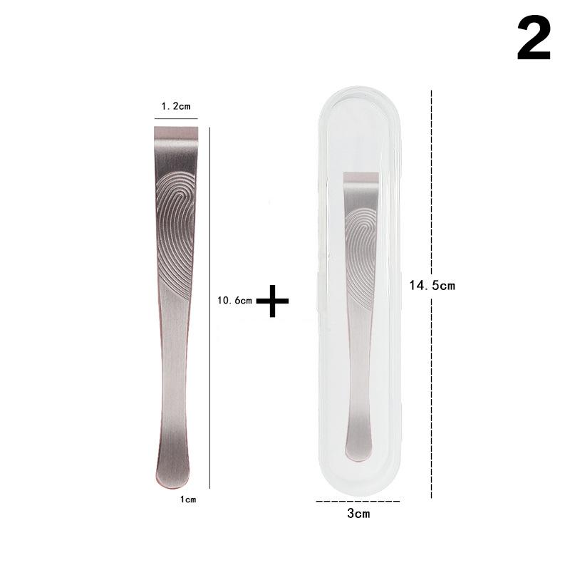 Thickened Stainless Steel Tweezers Beard Eyebrow Hair Removal Facial Hair Plucking Tool Flat Tip Design For Easy Grip Durable