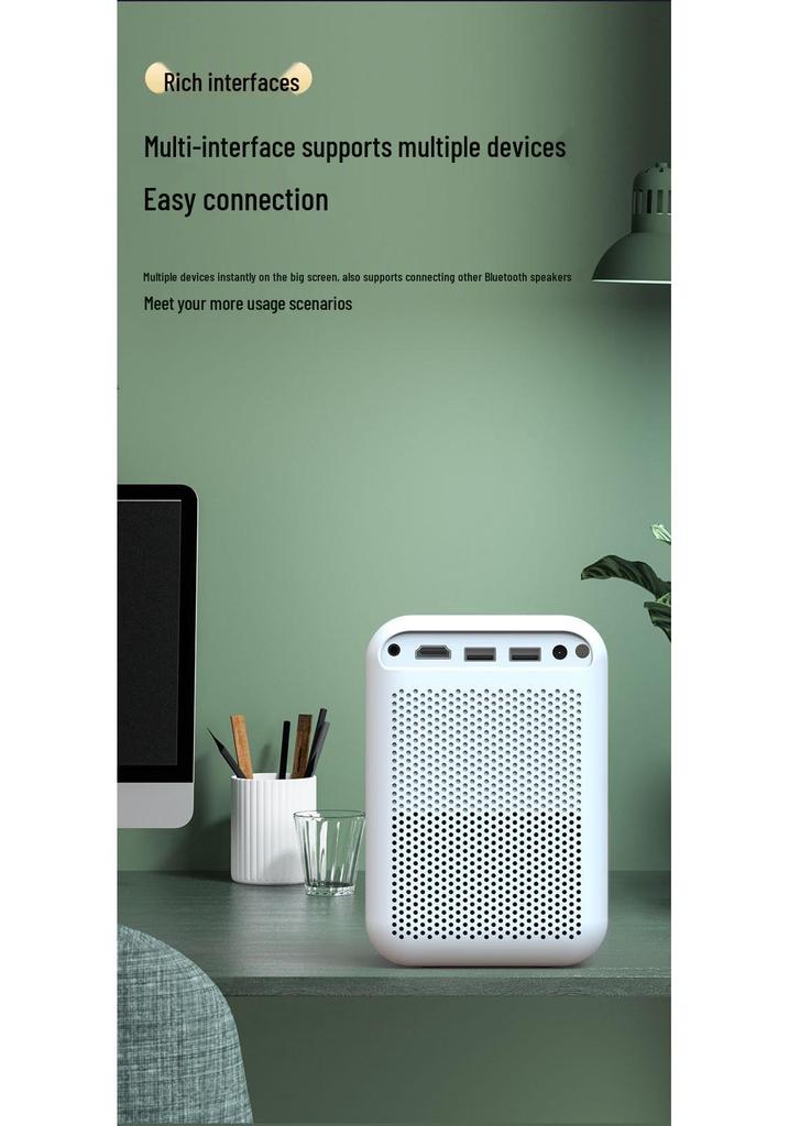 2026 Germany Portable Mini Smart Home Projector with HD 1080P and WiFi Connectivity
