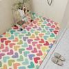 Hollow Bathroom Silk Ring Non-Slip And Wear-Resistant Bath Shower Room Anti-Drop And Dirt-Resistant Easy To Take Care Of Floor Mat Can Be Cut Carpet