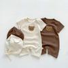 Summer Cotton Breathable Bear Waffle Onesie