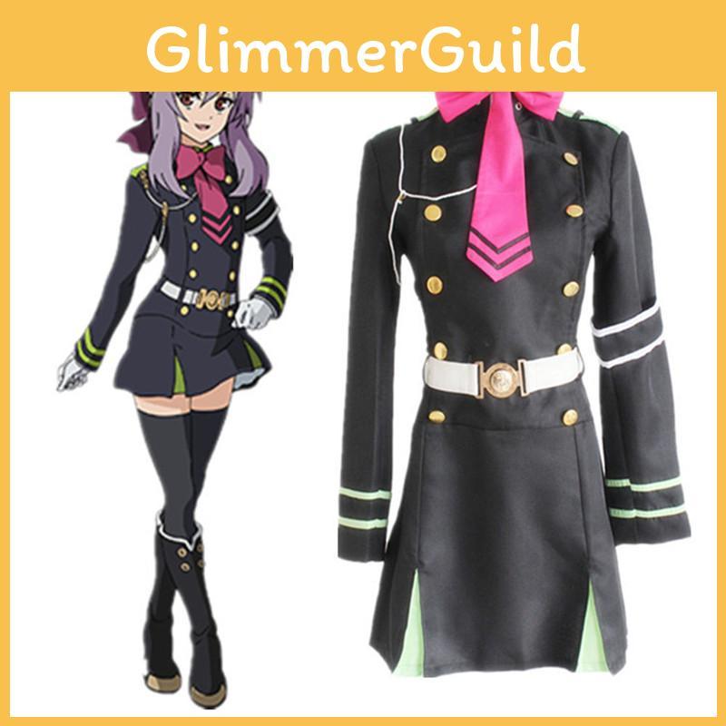 Premium Quality Seraph Of The End Shinoa Hragi Cosplay Costume Dress With Comfortable Fit