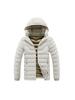 Light Cotton Coat Men's Winter Fashion Solid-colour Slim Removable Cap Thickened Hooded Comfortable and Versatile Jacket Men