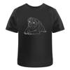 Entspannter Mops Welpe Baumwoll T-Shirt Ta040099