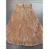 Foreign Trade Order Lulus Gold Sequined A Word Hem Pleat Pleated Skirt Temperament Heavy Industry Skirt Sequined Skirt