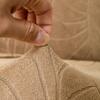 Thickened Waterproof Jacquard Leaf Chair Cover - Modern Elastic Design