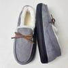 Couple Solid Color Slip On Loafers with Warm Plush Lining Comfortable Non-Slip Rubber Sole Durable House Shoes