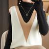 YYFS Gilet lavorato a maglia maglioni larghi senza maniche con scollo a V senza maniche autunno inverno moda donna