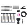 Automatic Irrigation System Irrigation Hose with 360-Degree Adjustable Nozzles Drip Irrigation System Kit with Connectors Cutter Ties for Garden