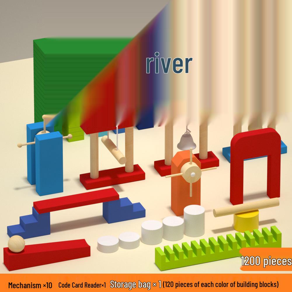 Pädagogische Domino-Bausteine für Kinder und Erwachsene - Perfekt für Wettbewerbe und Geschenke