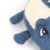 Plush Squeaky Dog Toys Interactive Fun Cartoon Animal Shape Bite Resistance Teeth Grinding Stuffed Plush Puppy Toys Blue
