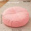 Waterproof Floor Seat Cushion Solid Color Suitable for Meditation Yoga Round Seat Pads Mat with Fillings Thicken Pads Cuscineria