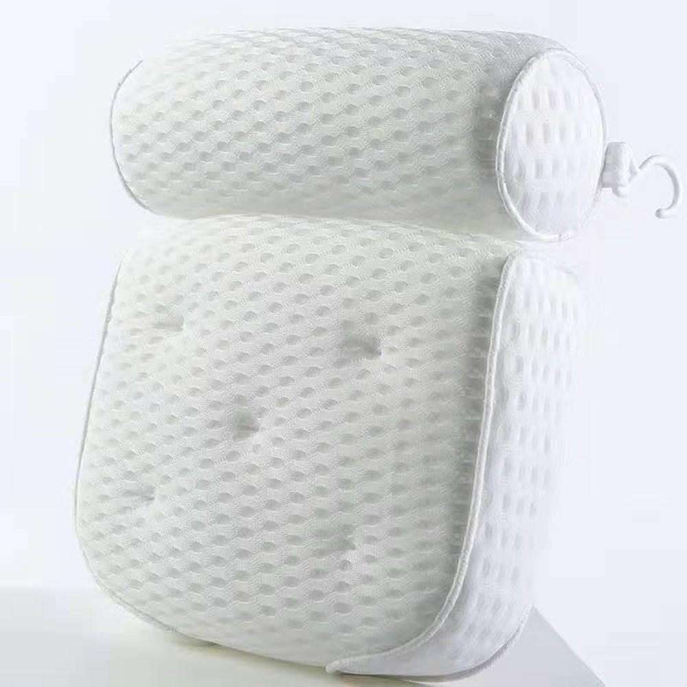 Neck Support Spa Bathtub Pillow Air Mesh Quick Drying Bath Pillow Anti-Slip Suction Cups Suction Cup Pad Bathtub Accessory