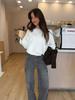 Women's Star-Patterned Loose Straight-Leg Jeans - New European & American Style